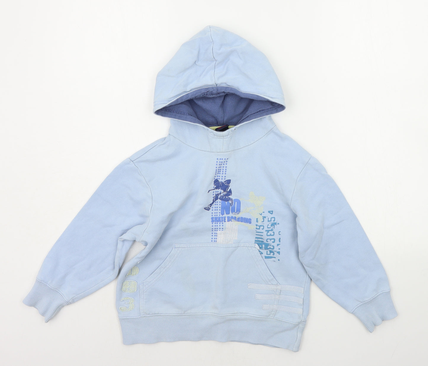 NEXT Boys Blue Houndstooth  Pullover Jumper Size 5 Years