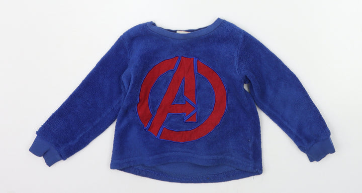 Matalan Boys Blue Pullover Jumper Size 2-3 Years - AVENGERS