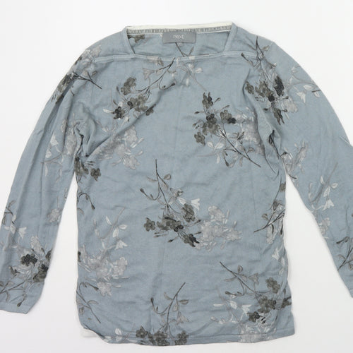 NEXT Womens Grey Floral  Pullover Jumper Size 6