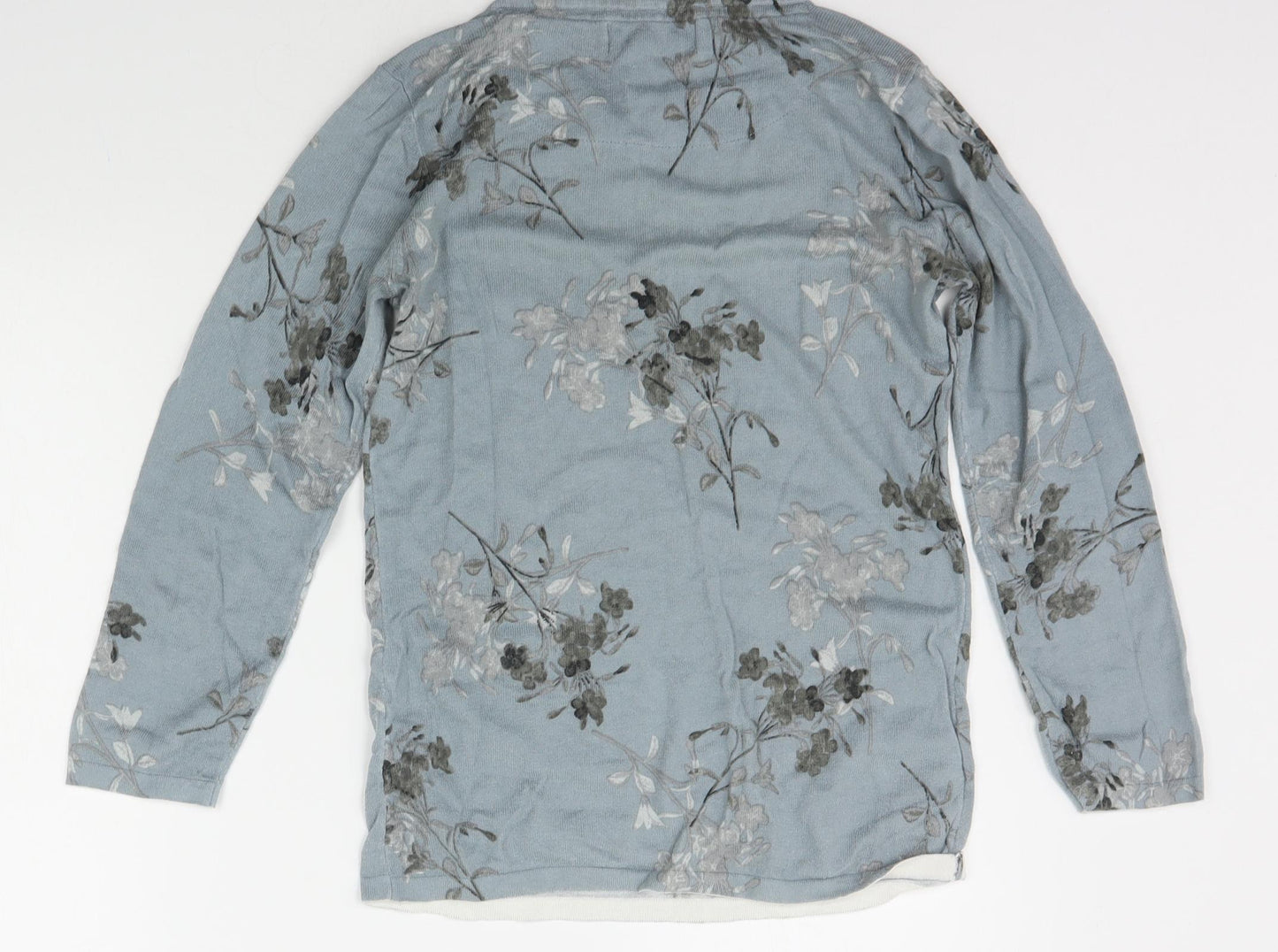 NEXT Womens Grey Floral  Pullover Jumper Size 6