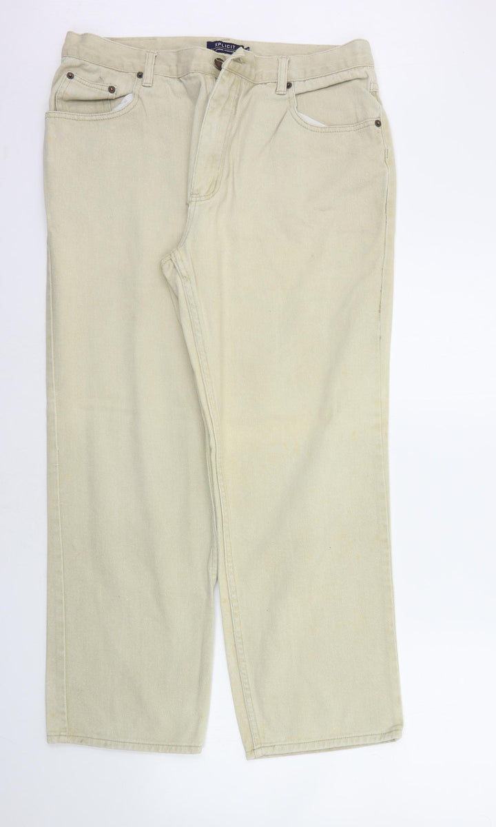 Xplicit Womens Beige   Trousers  Size 36 in L29 in