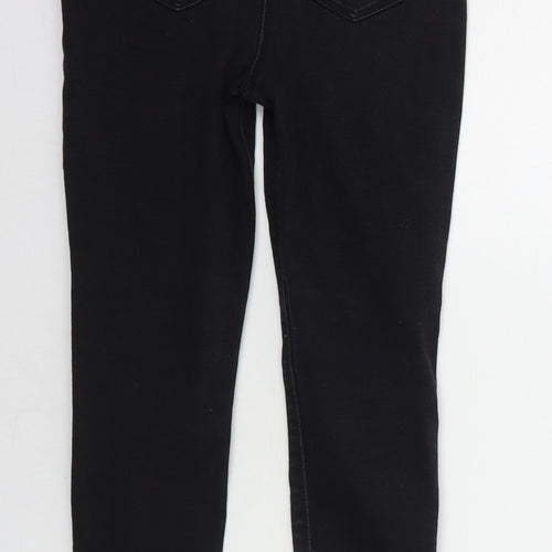 Matalan Girls Black   Skinny Jeans Size 9 Years - DISTRESSED