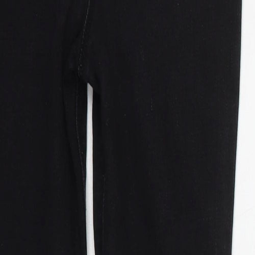 Matalan Girls Black   Skinny Jeans Size 9 Years - DISTRESSED