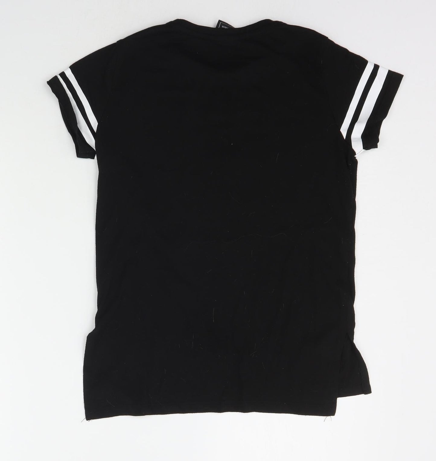 Primark Boys Black   Basic T-Shirt Size 10-11 Years  - Sequin Unicorn