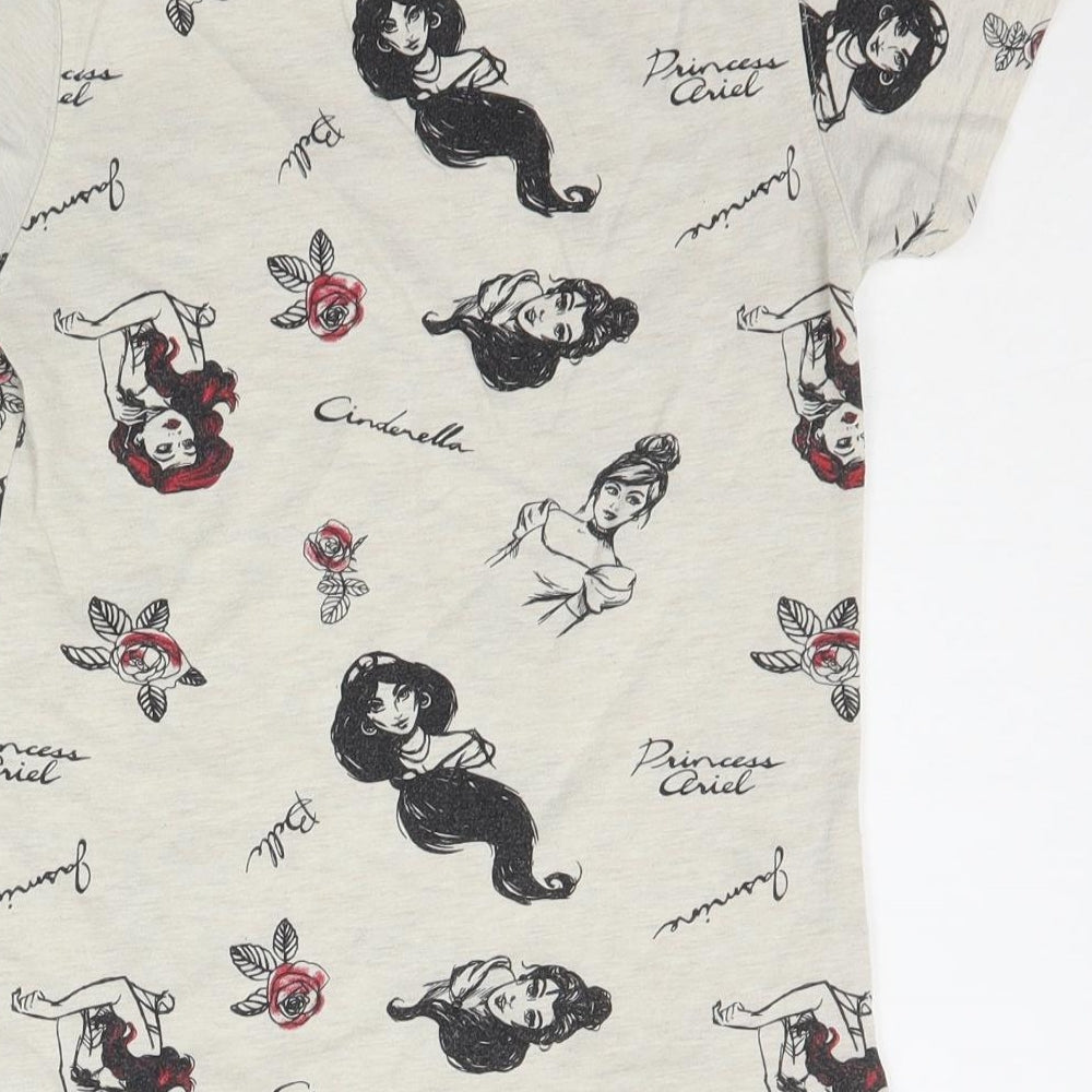 Disney Womens Beige   Basic T-Shirt Size 8  - slight bobble