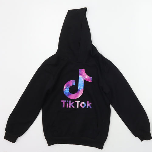 FOANJA Boys Black   Pullover Hoodie Size 8-9 Years  - TIKTOK