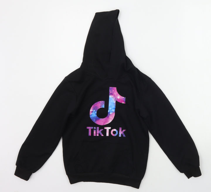 FOANJA Boys Black Pullover Hoodie Size 8-9 Years - TIKTOK