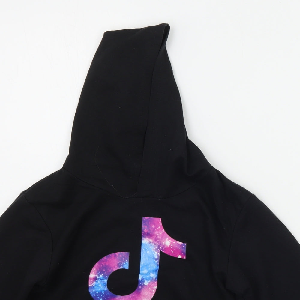 FOANJA Boys Black   Pullover Hoodie Size 8-9 Years  - TIKTOK