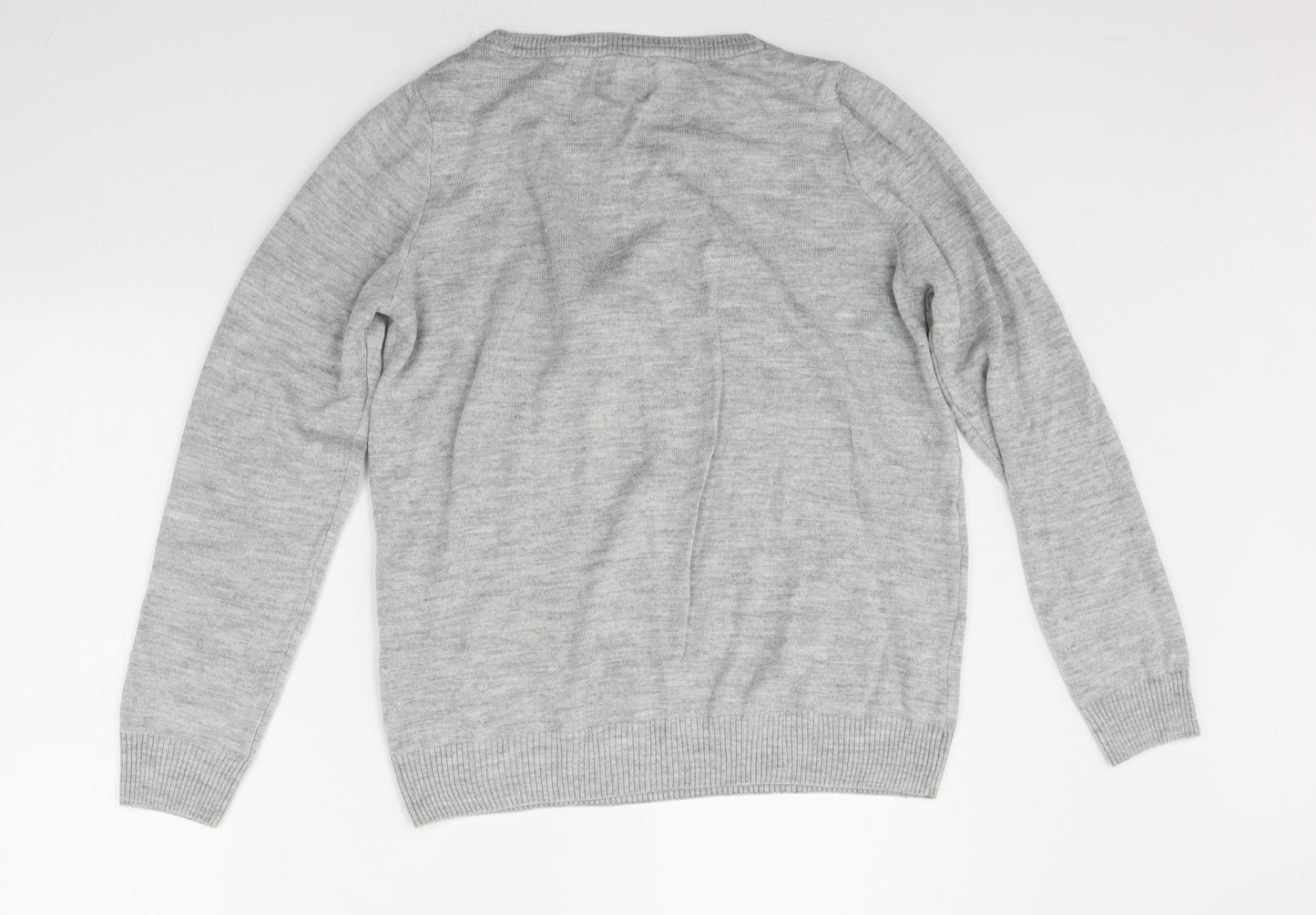 George Womens Grey   Pullover Jumper Size 12  - Christmas