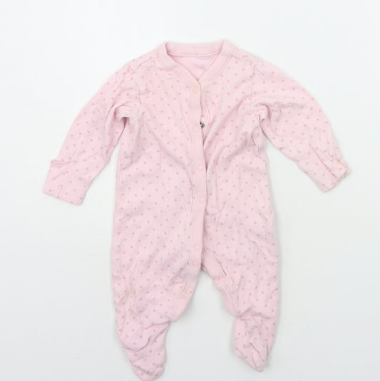 Nutmeg Baby Pink Geometric  Babygrow One-Piece Size 0-3 Months