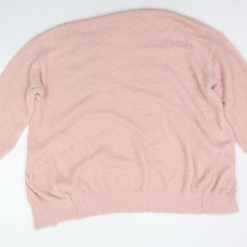 Divided Womens Pink   Cardigan Jumper Size L