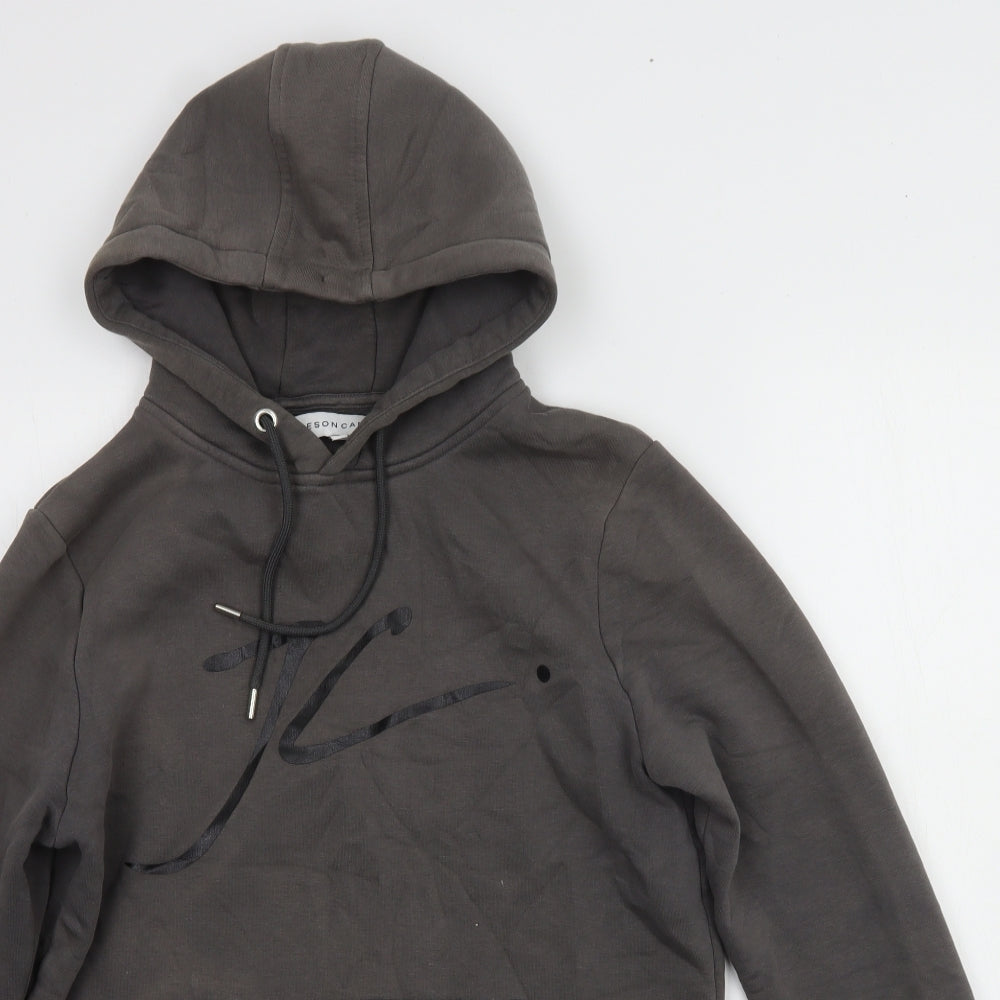 Jameson Carter Mens Grey   Pullover Hoodie Size S