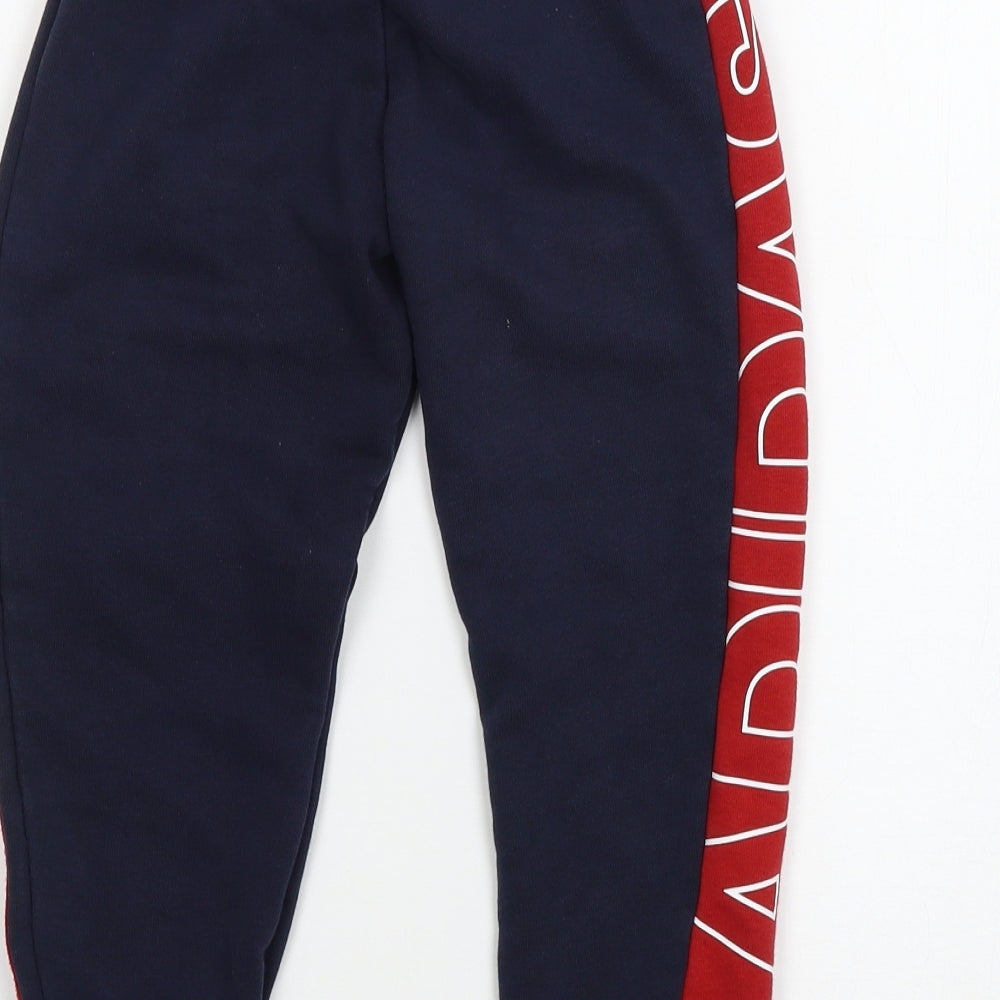 adidas Boys Blue   Jogger Trousers Size 5-6 Years
