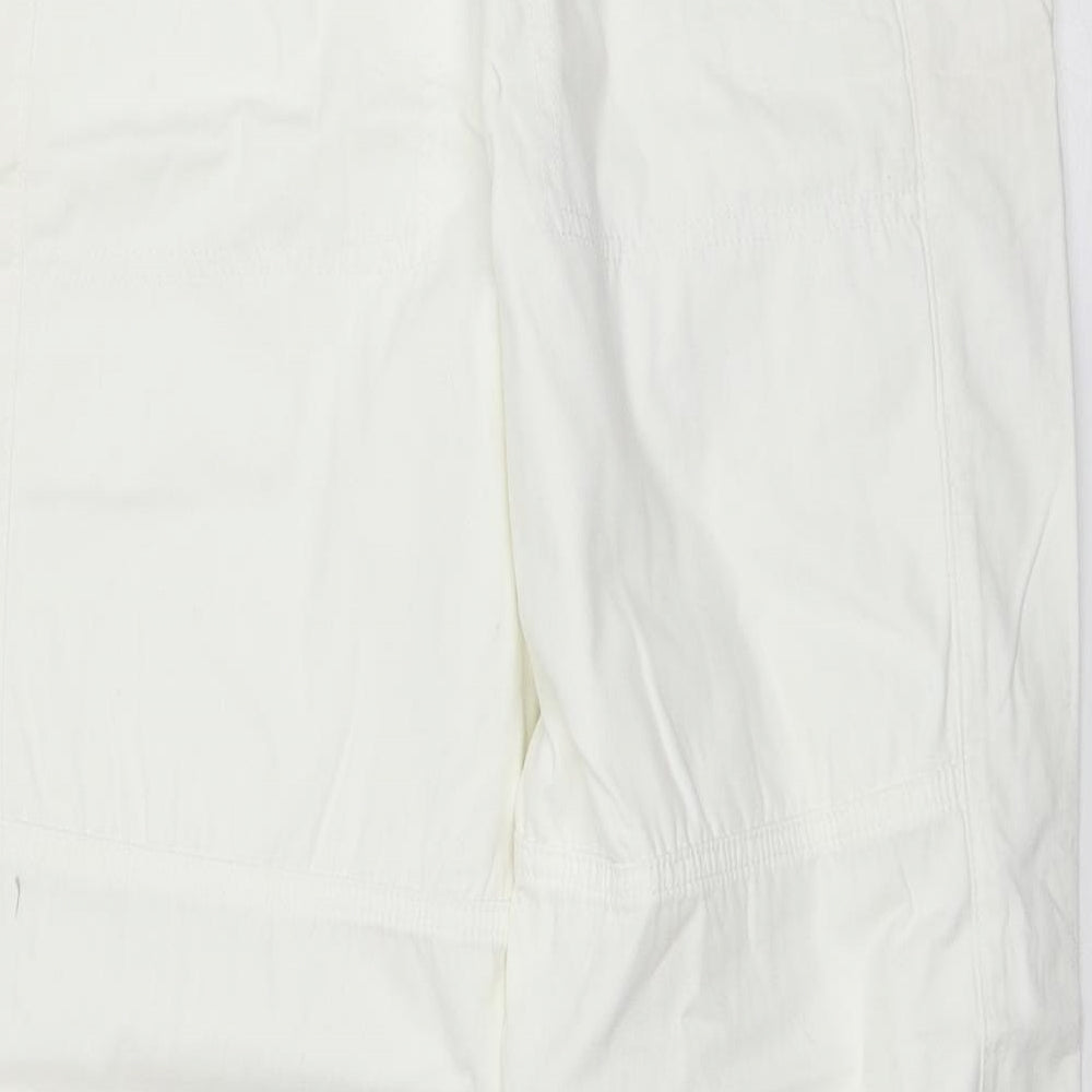 MUSTO Womens White   Cargo Trousers Size 34 L32 in