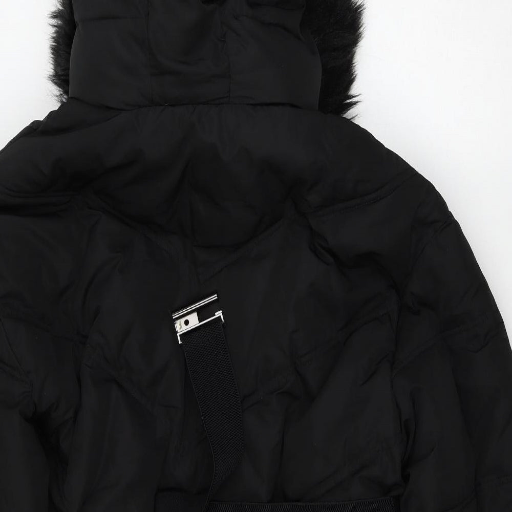 River Island Womens Black   Puffer Jacket Coat Size 16