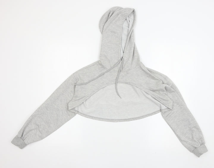 SheIn Womens Grey Pullover Hoodie Size XS