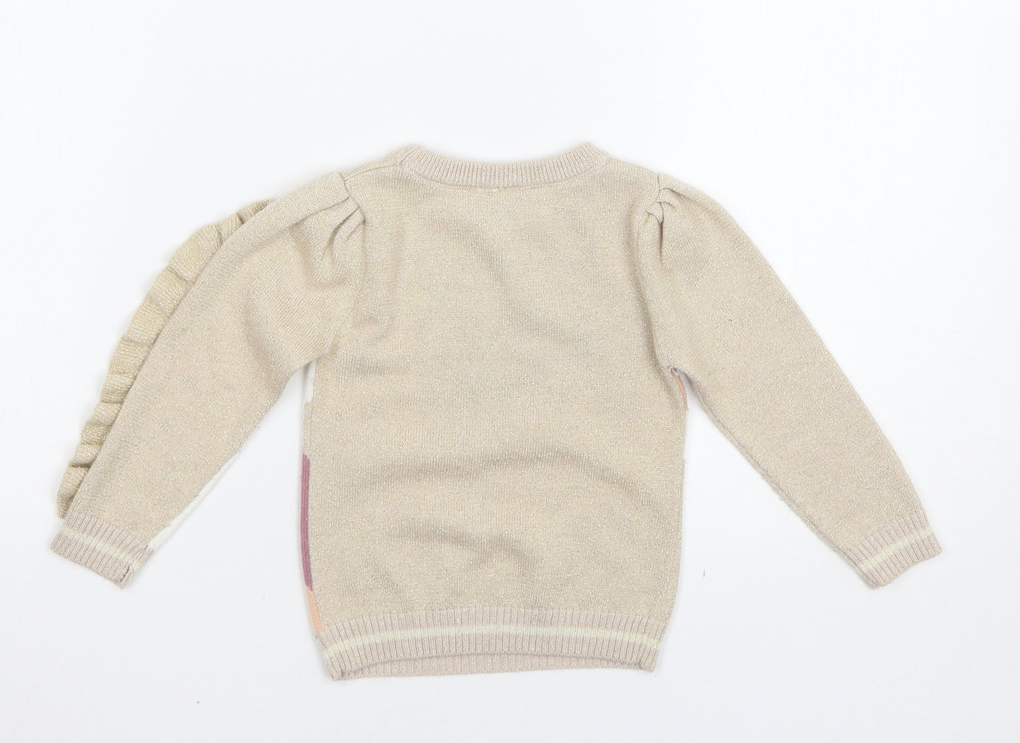 River Island Girls Beige   Pullover Jumper Size 12-18 Months