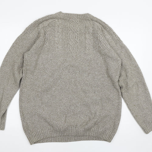 Pull&Bear Mens Grey   Pullover Jumper Size L