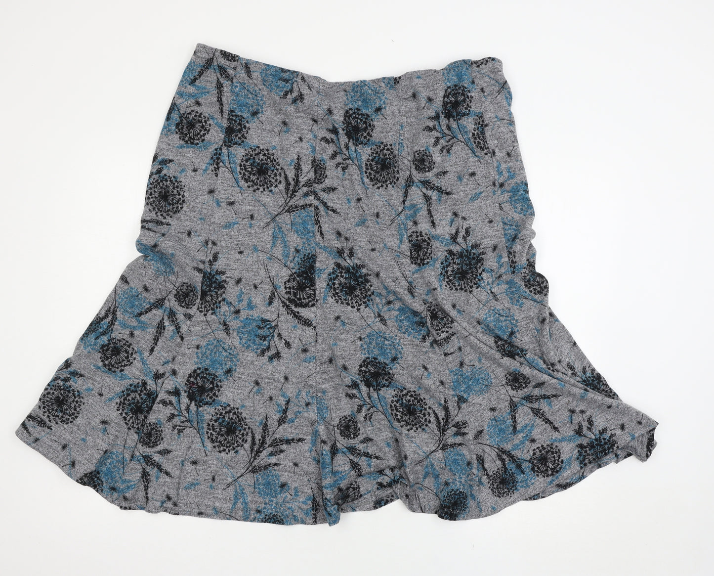 Bonmarché Womens Grey Floral  Maxi Skirt Size 22