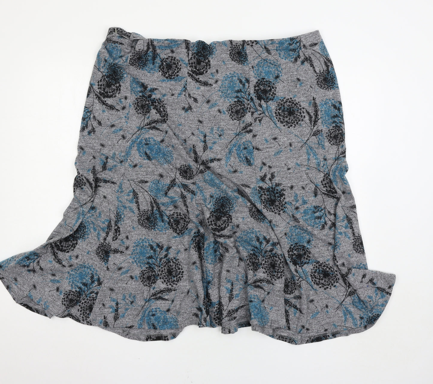 Bonmarché Womens Grey Floral  Maxi Skirt Size 22