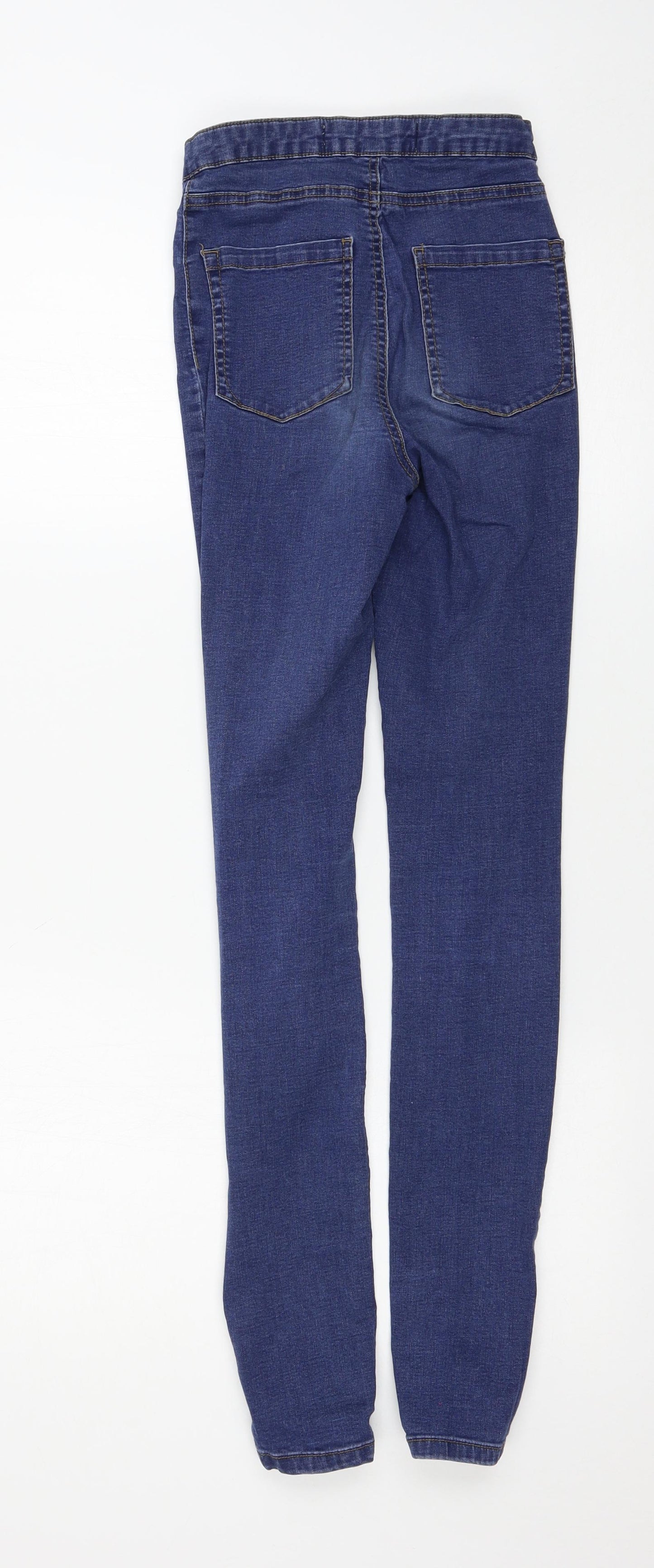 Denim & Co. Womens Blue   Skinny Jeans Size 8 L28 in