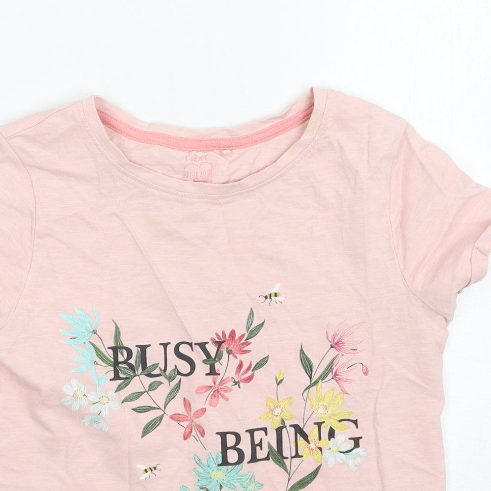 NEXT Girls Pink   Basic T-Shirt Size 9 Years