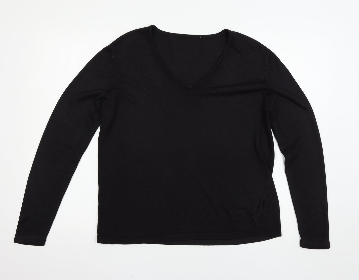 Marks and Spencer Womens Black   Basic T-Shirt Size 14