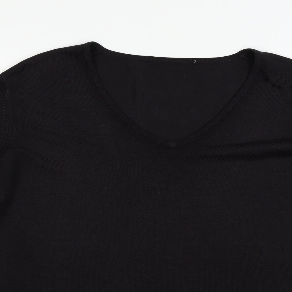 Marks and Spencer Womens Black   Basic T-Shirt Size 14