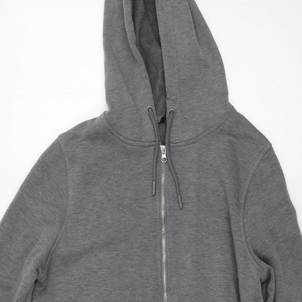 George Mens Grey   Full Zip Hoodie Size M