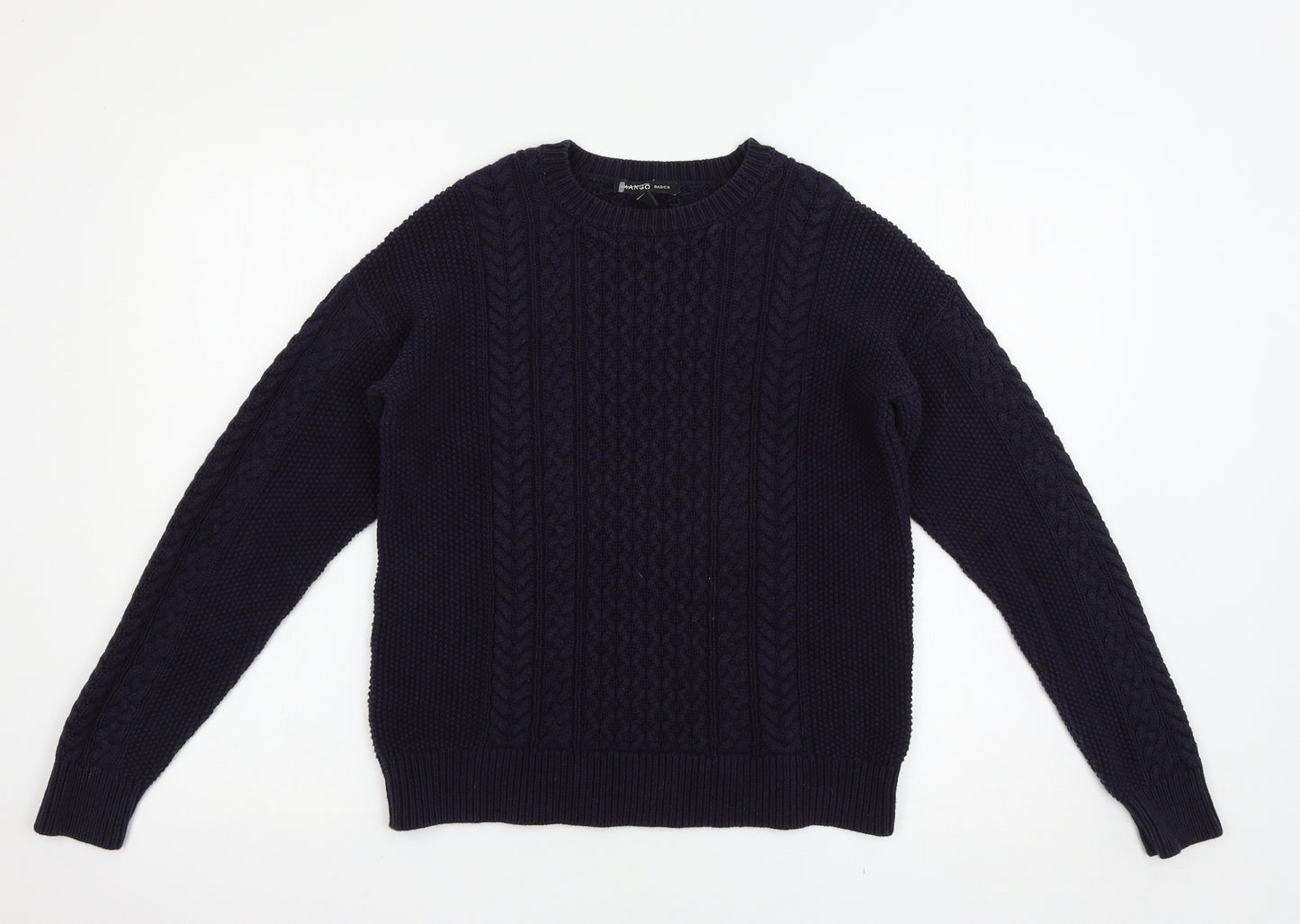Mango Womens Blue   Pullover Jumper Size S