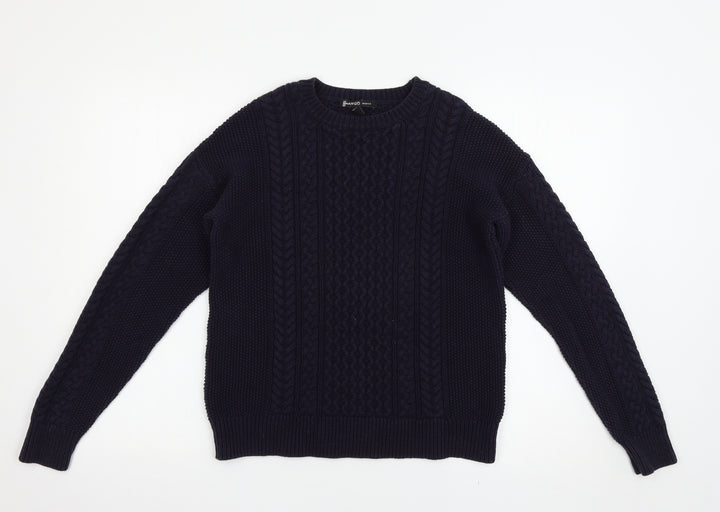 Mango Womens Blue   Pullover Jumper Size S