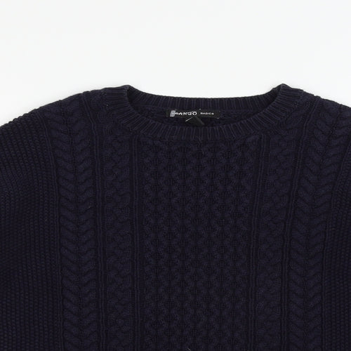 Mango Womens Blue   Pullover Jumper Size S
