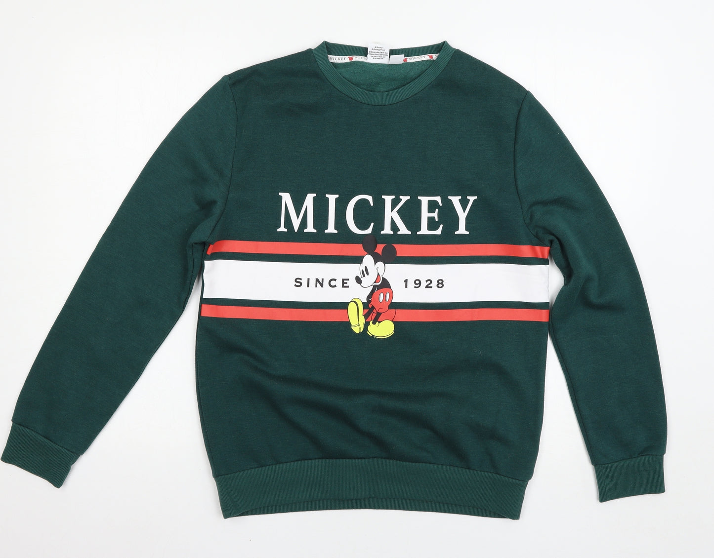Disney Womens Green   Pullover Sweatshirt Size S