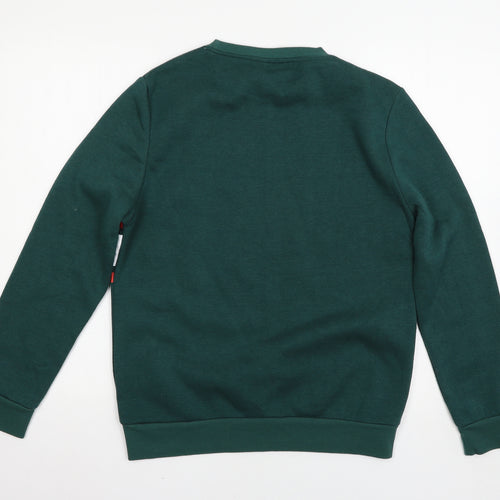 Disney Womens Green   Pullover Sweatshirt Size S