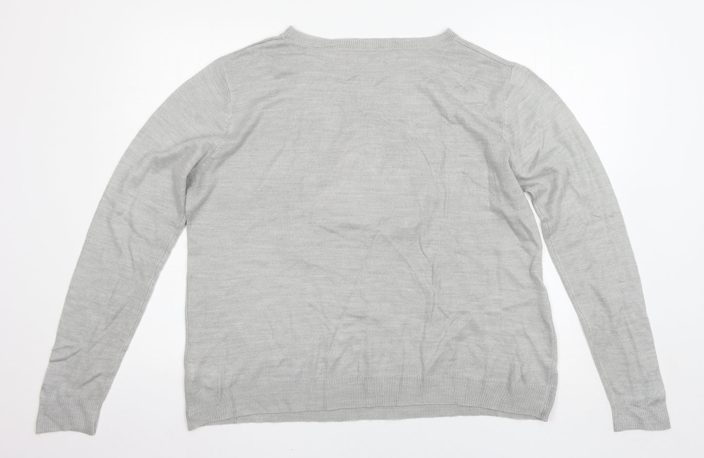 Primark Womens Grey   Pullover Jumper Size L
