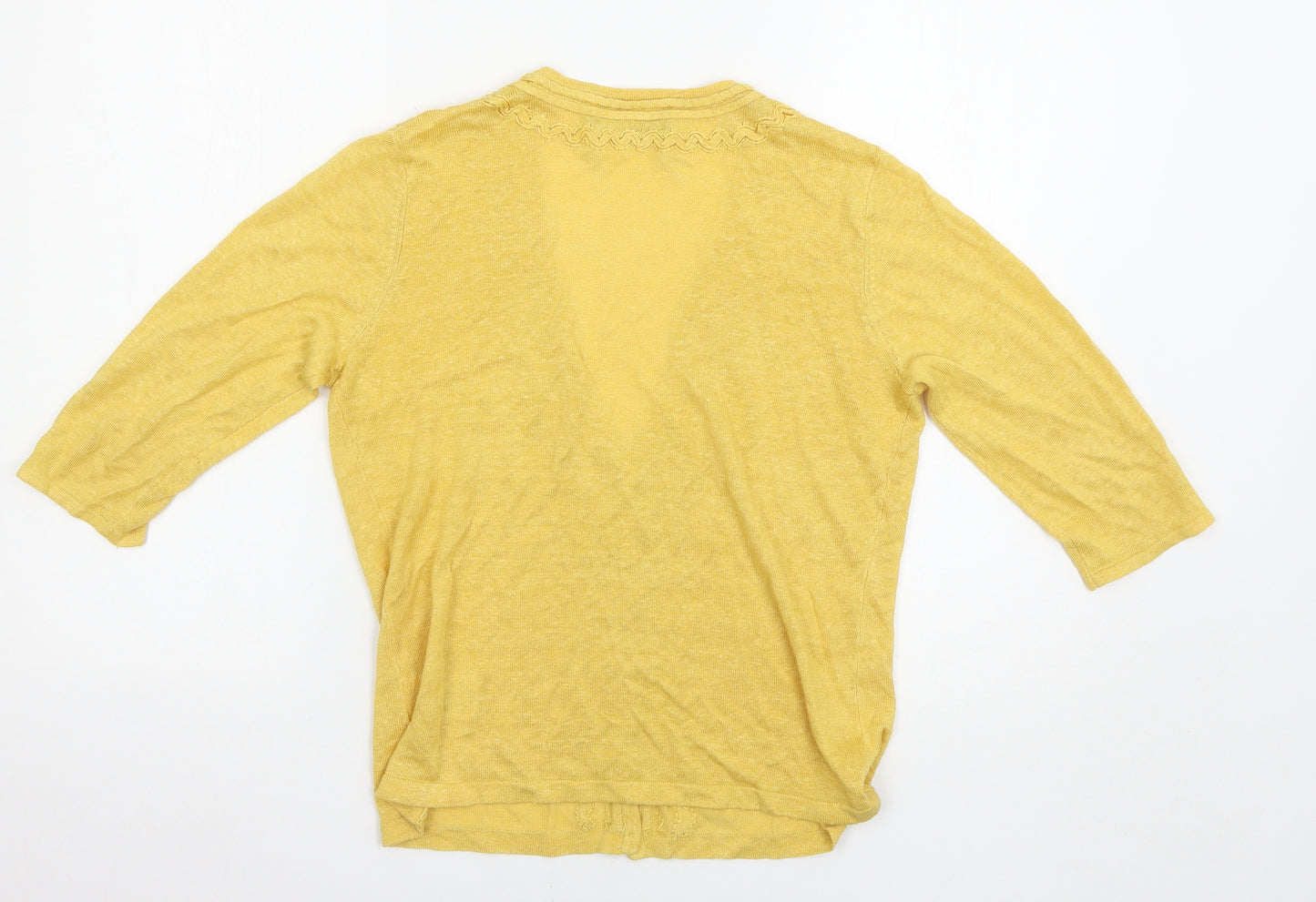 Alex&Co Womens Yellow   Cardigan Jumper Size 12