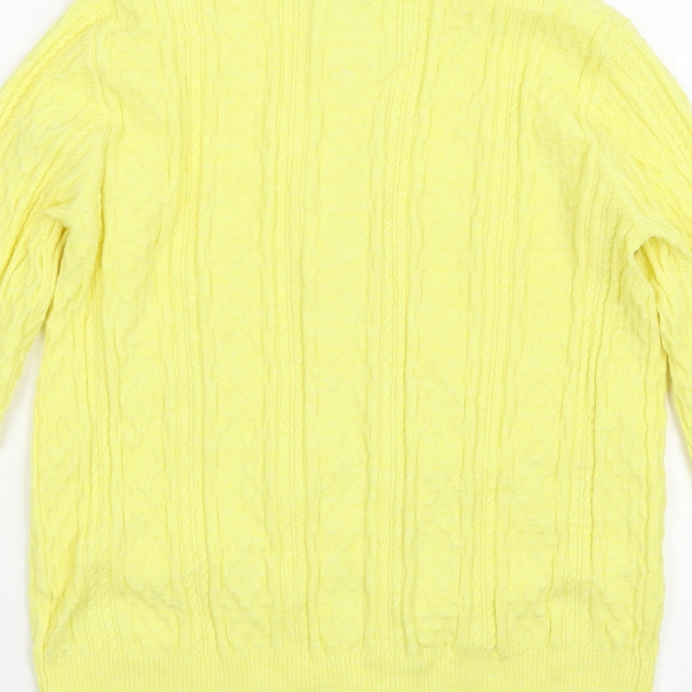 TU Womens Yellow   Cardigan Jumper Size 12