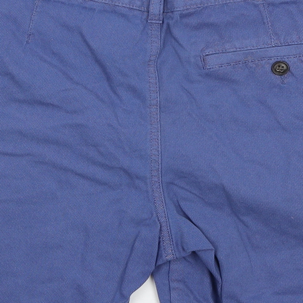 Marks and Spencer Mens Blue   Chino Shorts Size 32