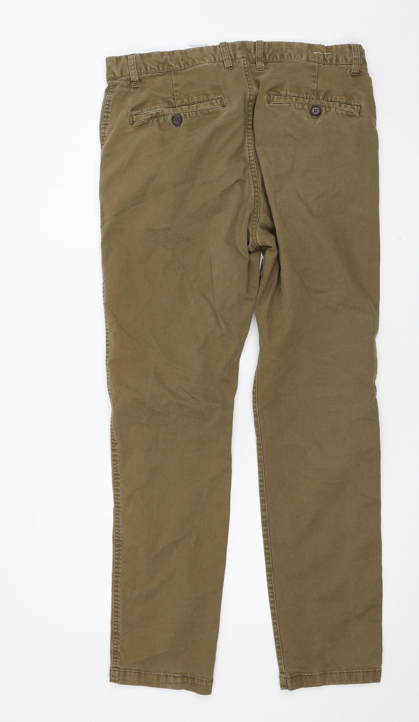 H&M Mens Brown   Trousers  Size 36 L30 in
