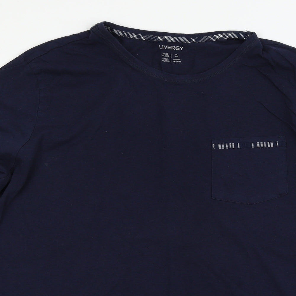 Livergy Mens Blue    T-Shirt Size 2XL