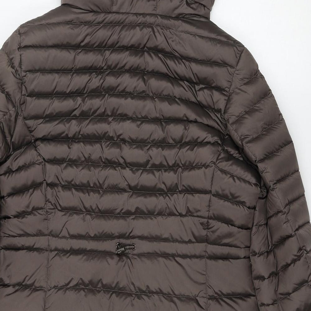 Per Una Womens Brown   Puffer Jacket Coat Size 14