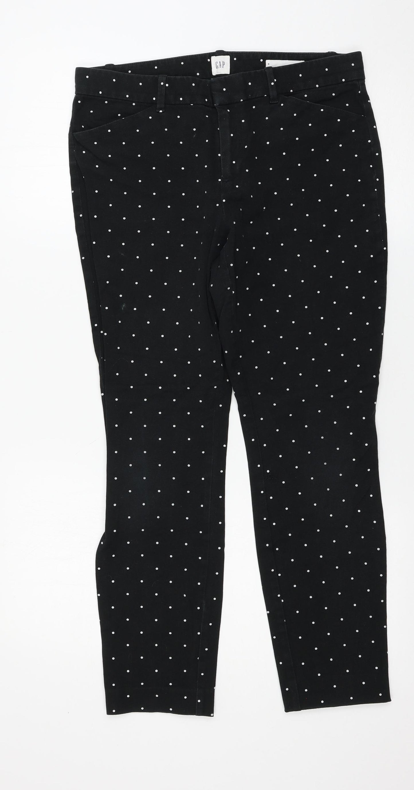 Gap Womens Black Polka Dot  Skinny Jeans Size 8 L26 in