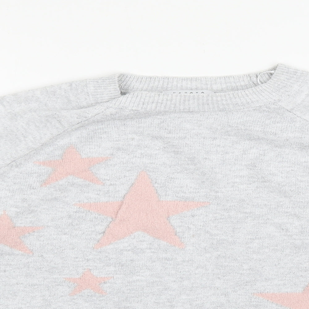 Papaya Womens Grey   Pullover Jumper Size L
