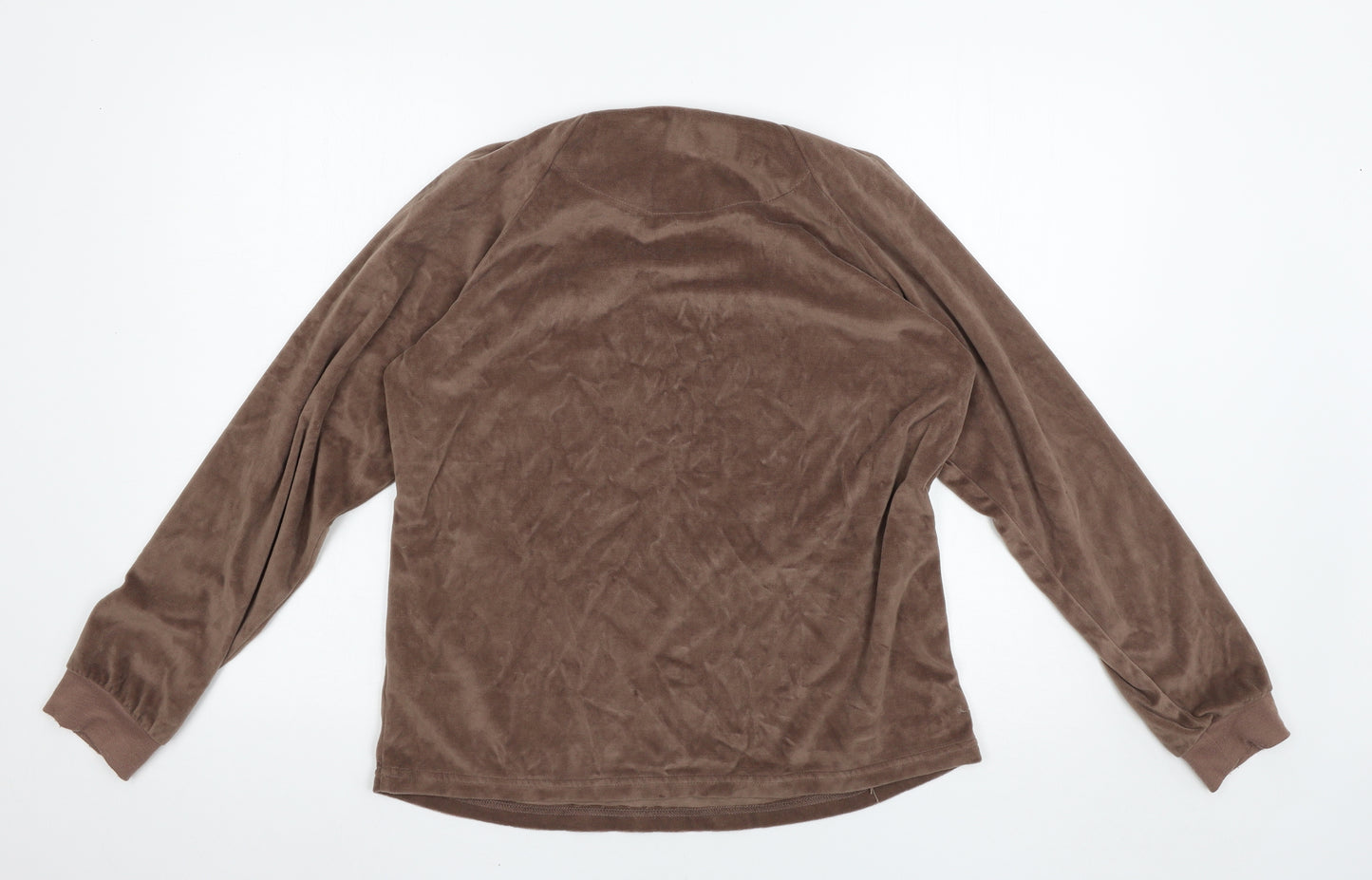 Primark Womens Brown Solid  Top Pyjama Top Size S