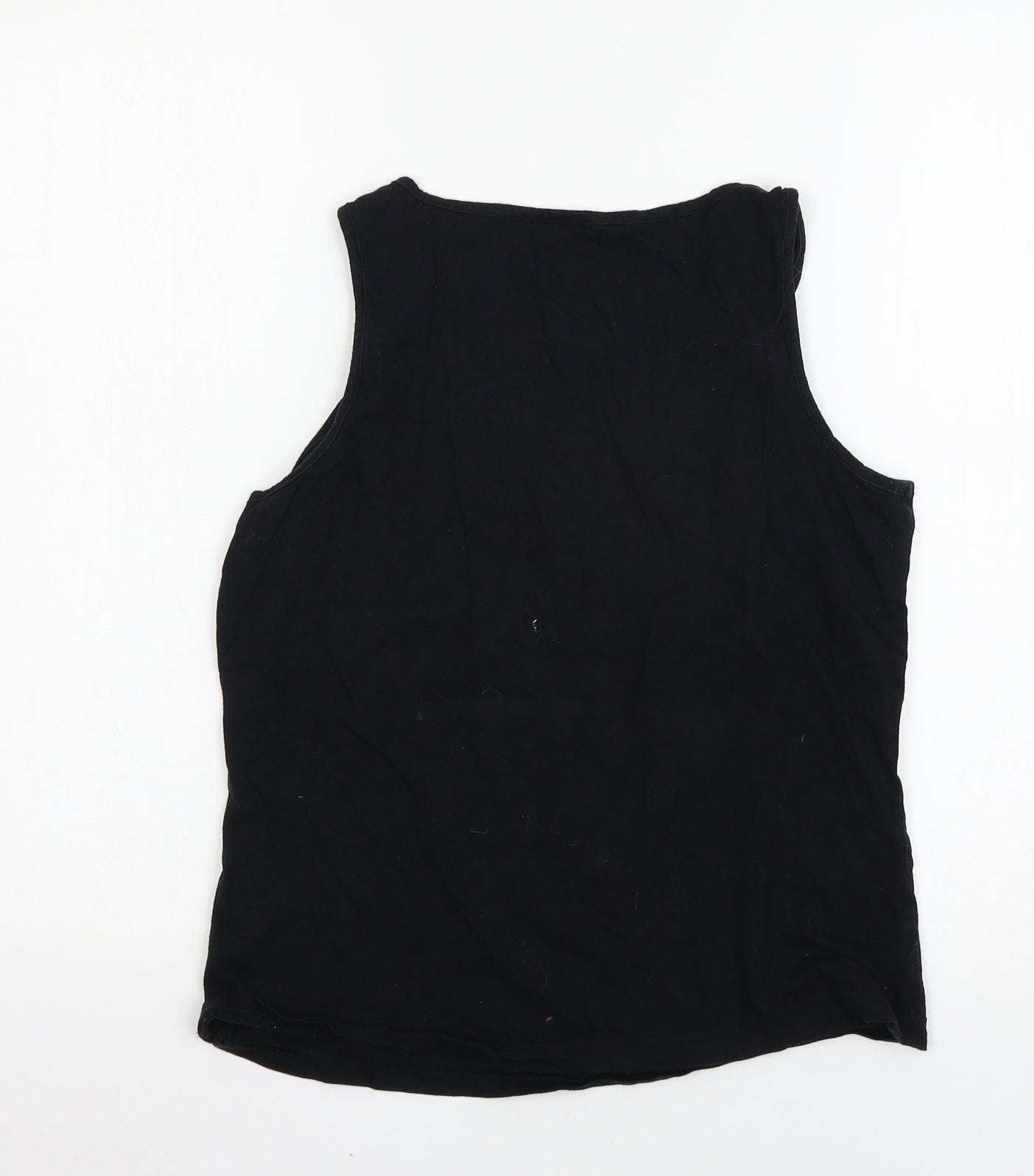 George Womens Black Solid  Top Pyjama Top Size 14