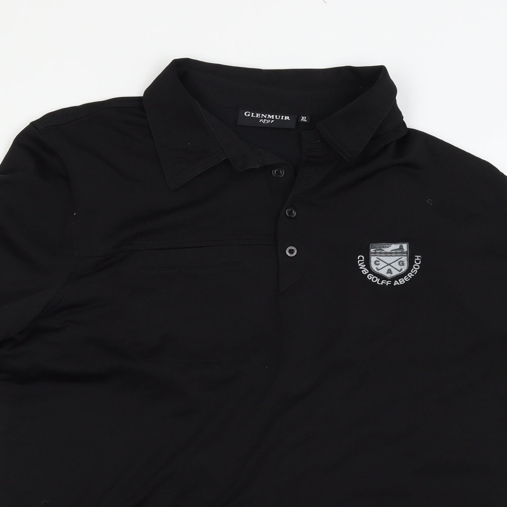 Glenmuir Mens Black    Polo Size XL