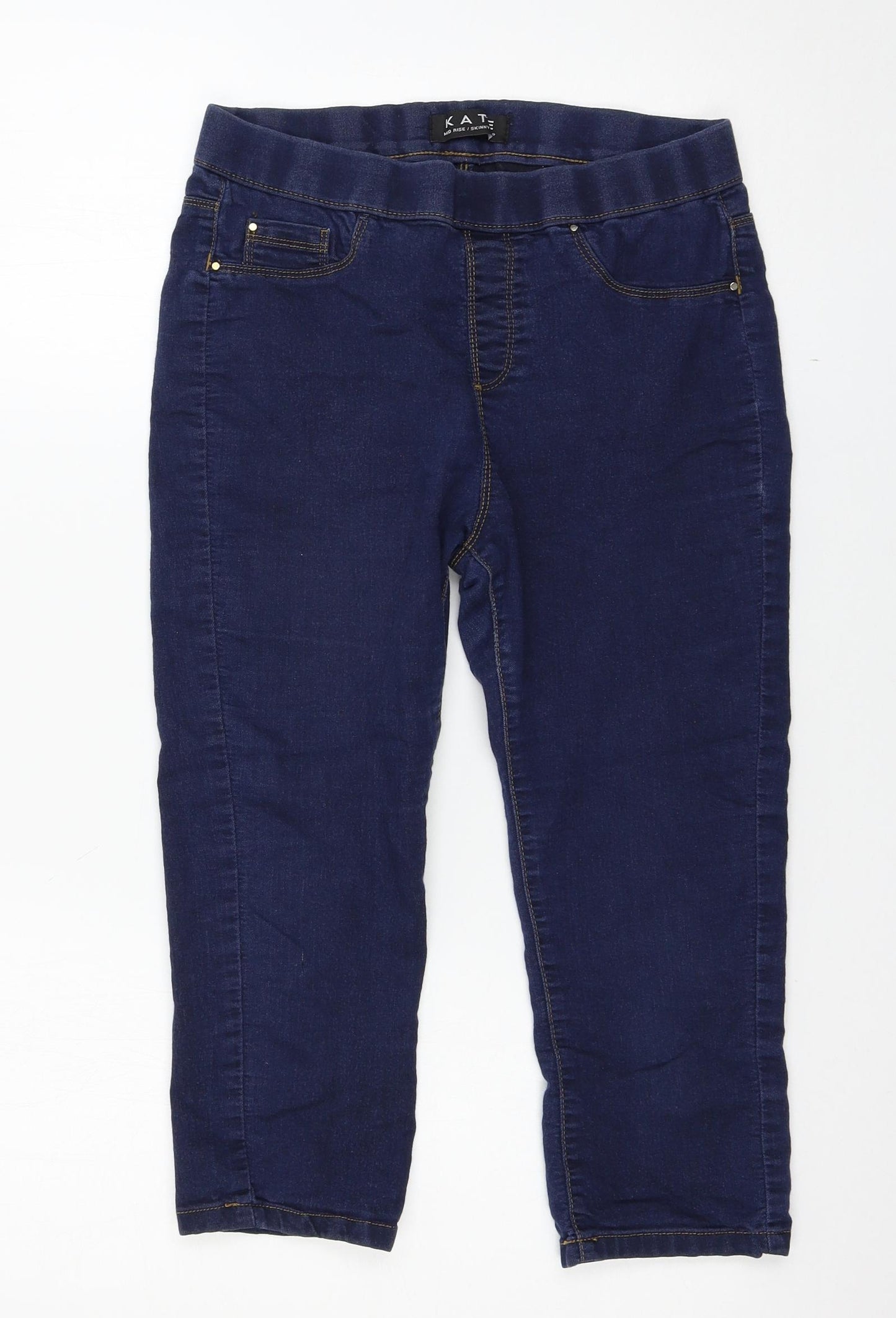 Peacocks Womens Blue   Cropped Jeans Size 12