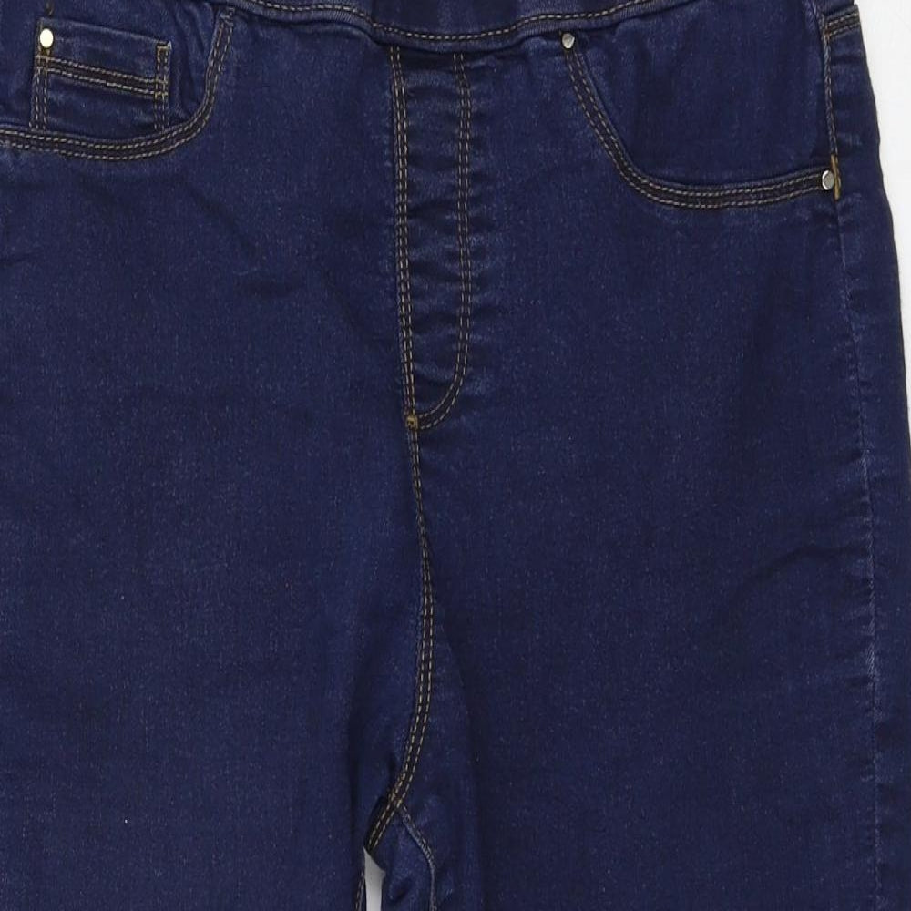 Peacocks Womens Blue   Cropped Jeans Size 12