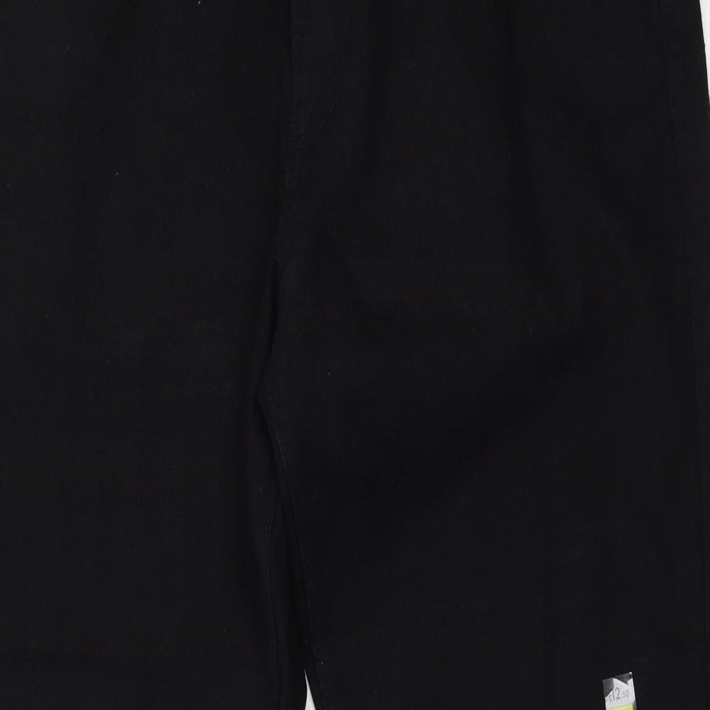 Matalan Mens Black   Straight Jeans Size 36 L32 in