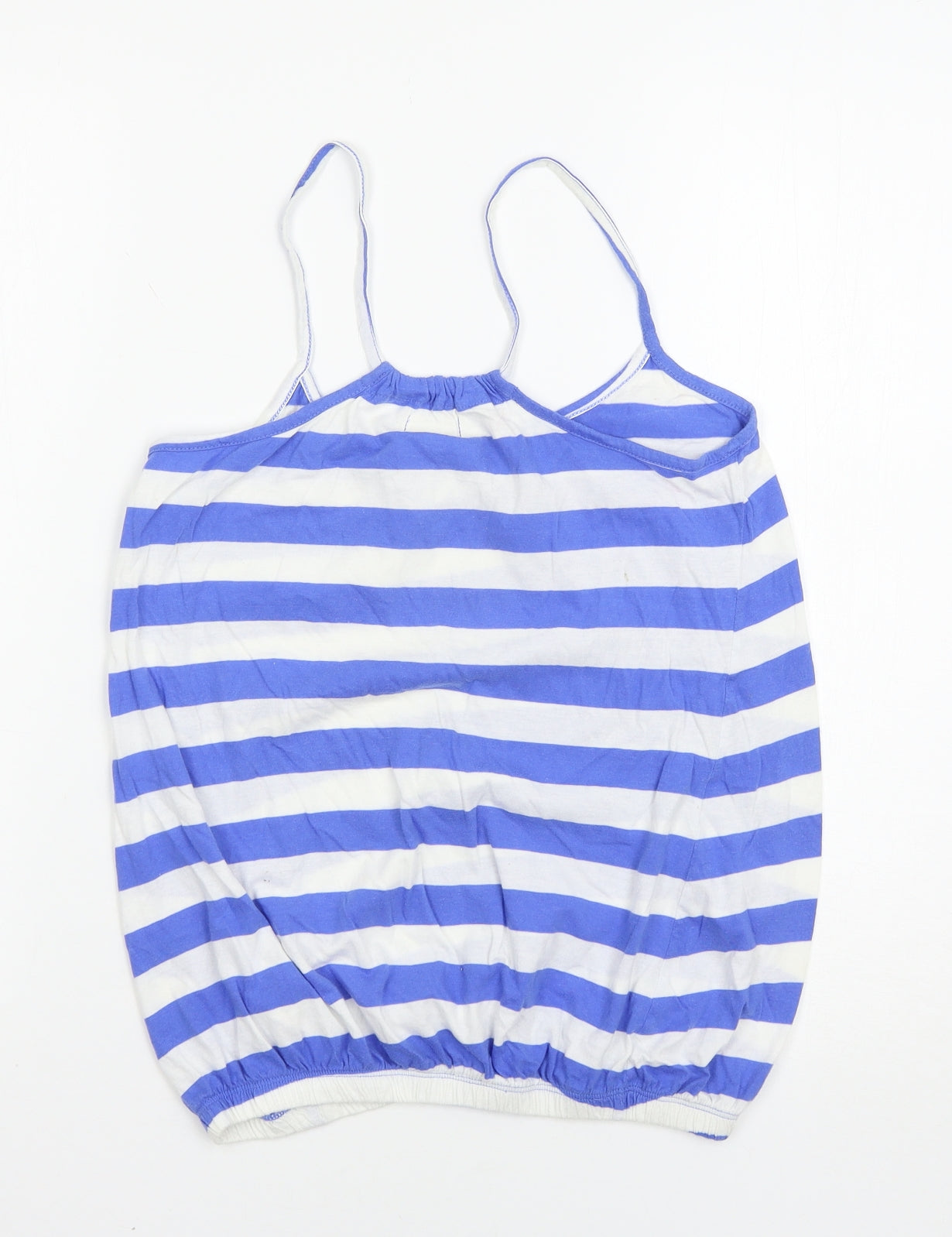 New Look Womens Blue Striped  Basic Tank Size 8